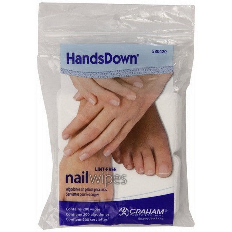 Graham HandsDown - Lint-Free Nail Wipes 200 ct