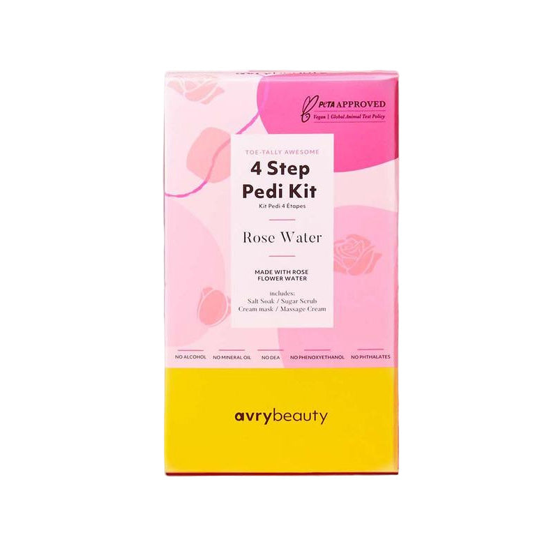 AvryBeauty 4 Step Spa Kit - Rose Water