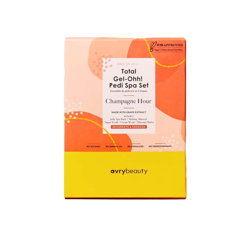 Total Gel-Ohh 5 Step Pedi Spa Set - Champagne Hour