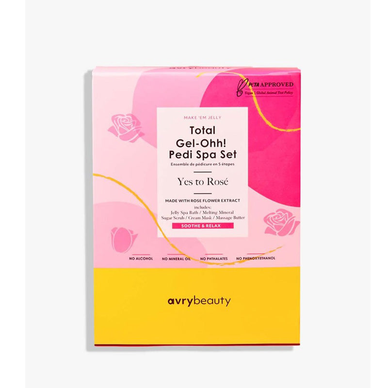 Total Gel-Ohh 5 Step Pedi Spa Set - Yes To Rose