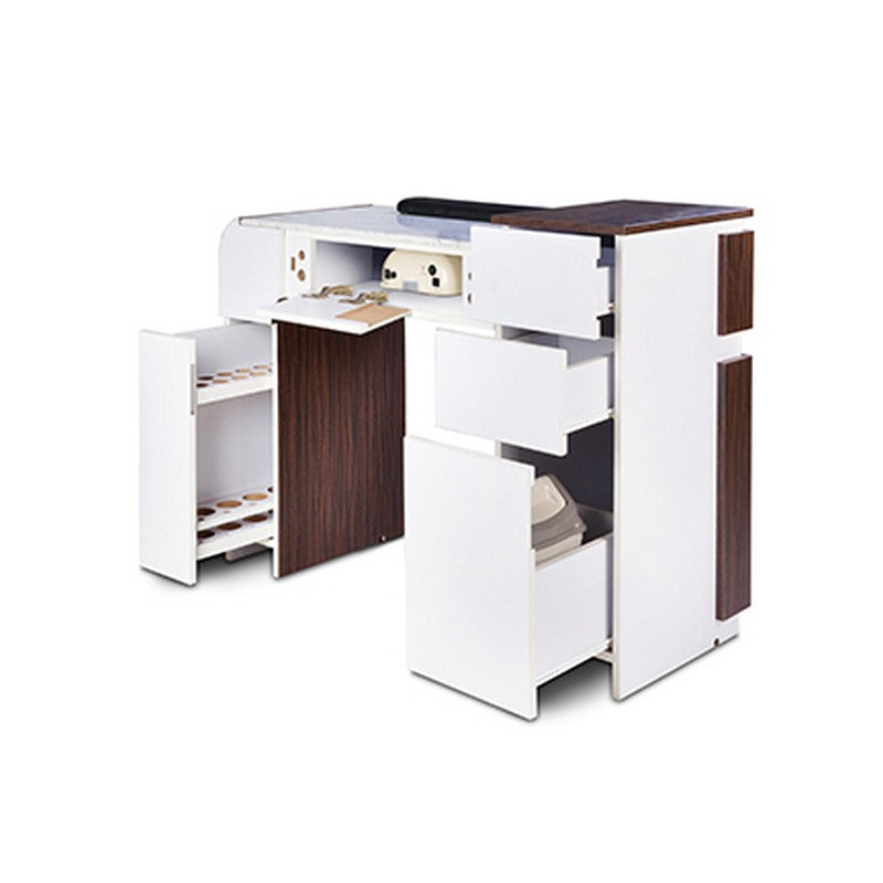 Beniko Nail Table UV - White Fino & Guayanna Rose-4