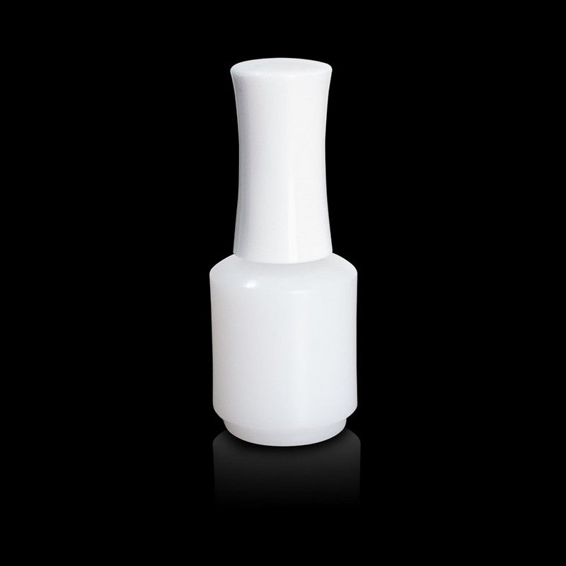 Empty Natural HDPE Bottle 0.5 oz w/Cap and Brush