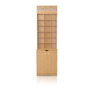 Mini LED Herbal Cabinet - Natural Oak