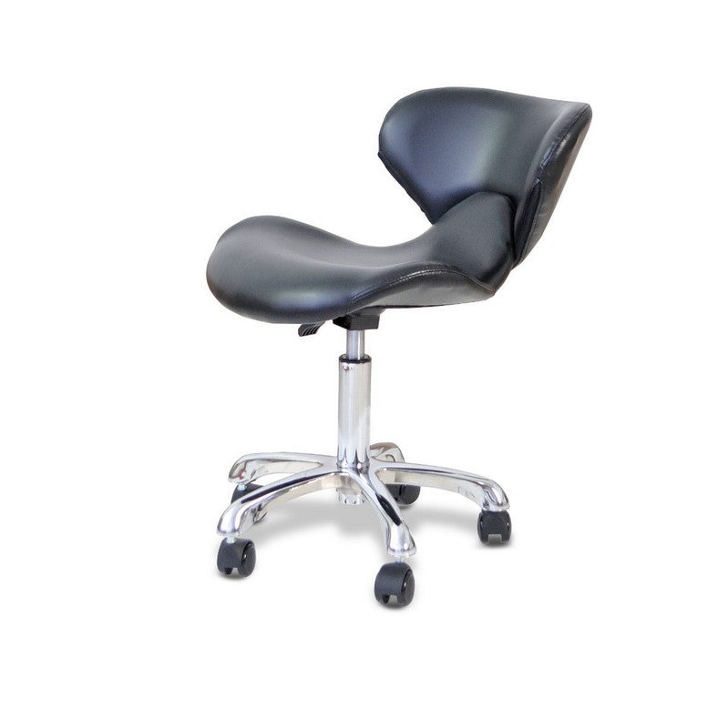 Crescent Technician Chair Black w/Chrome base