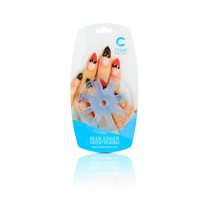 Chisel Nail Art Heart Edger Blue
