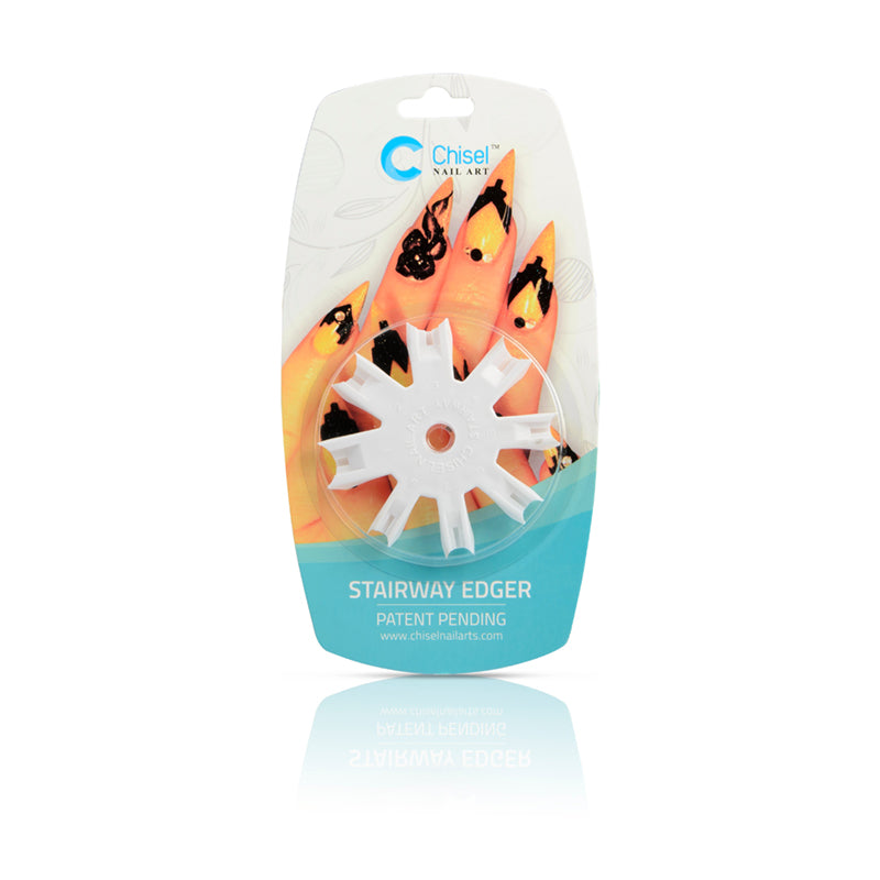 Chisel Nail Art Stairway Edger White