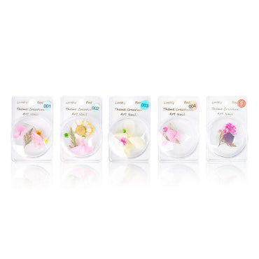 Nail Art Dry Flower Decoration - # 1 - 5 Set of 5