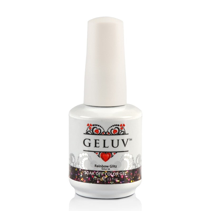 Geluv #016 Rainbow Glitz 0.5 oz