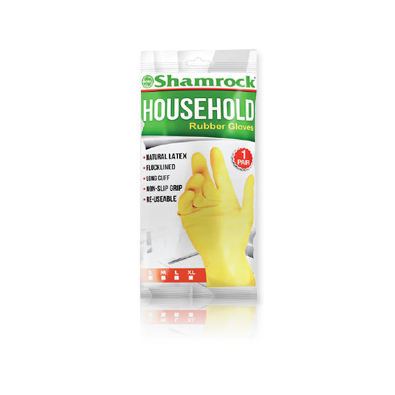 Shamrock - Household Latex Gloves - Medium (1 pair)