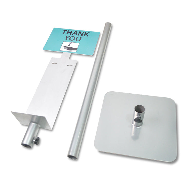 Hand Sanitizer Stand - Metal - Grey
