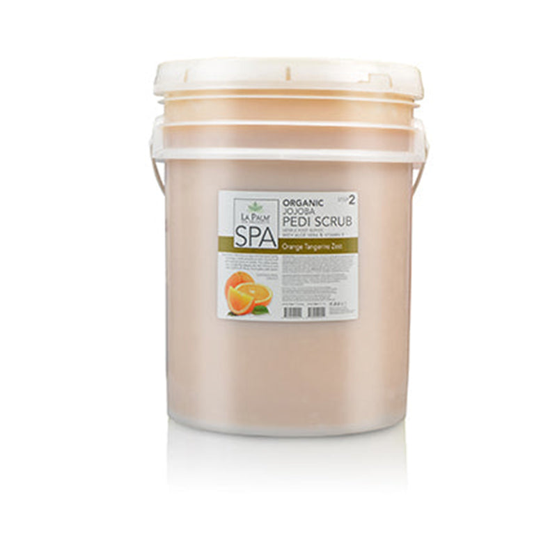LaPalm Jojoba Pedi Scrub - Orange Tangerine Zest 5 Gal