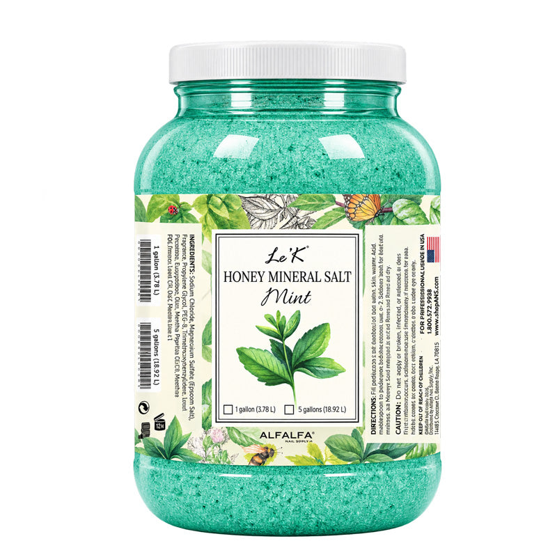 Le'K Pedicure - Honey Coarse Salt Mint - 5 Gal
