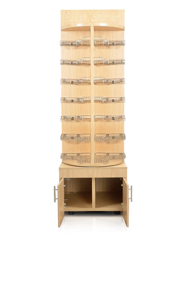 Luxury Wooden Rotary Polish & Gel Stand Rack-2