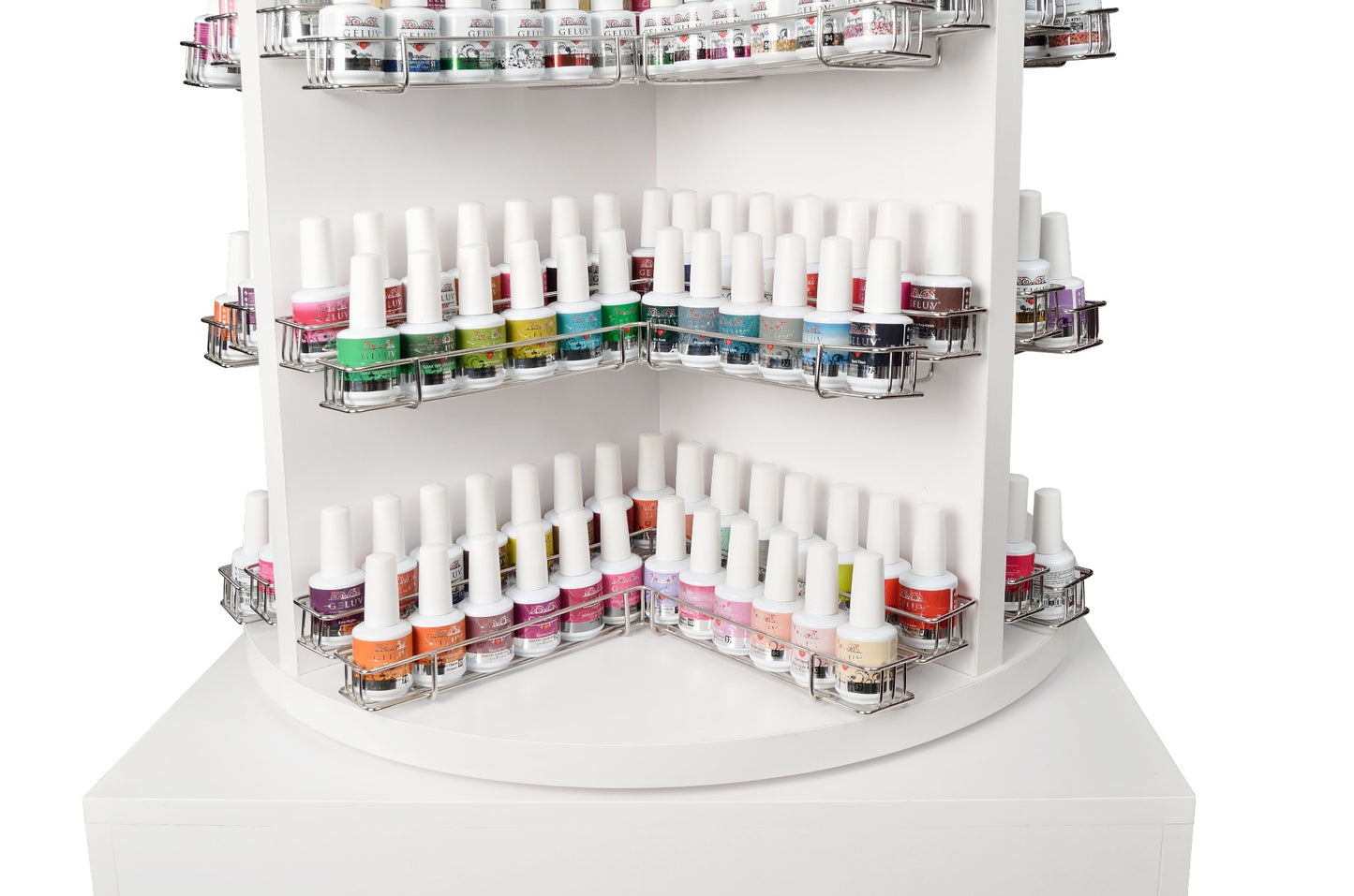 Luxury Wooden Rotary Polish & Gel Stand Rack-4