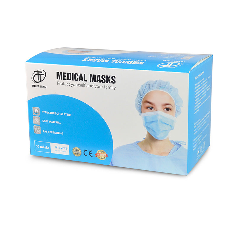 Medical Masks - Blue - 50 ct
