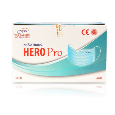 HERO Pro Masks - Blue - 50 ct