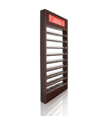Wooden Polish Wall Rack - Mahogany