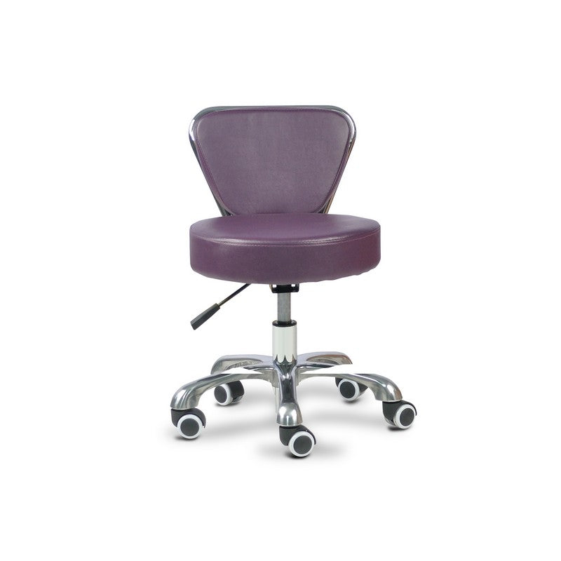 Mani-Pedi Stool Amethyst w/ High Cylinder
