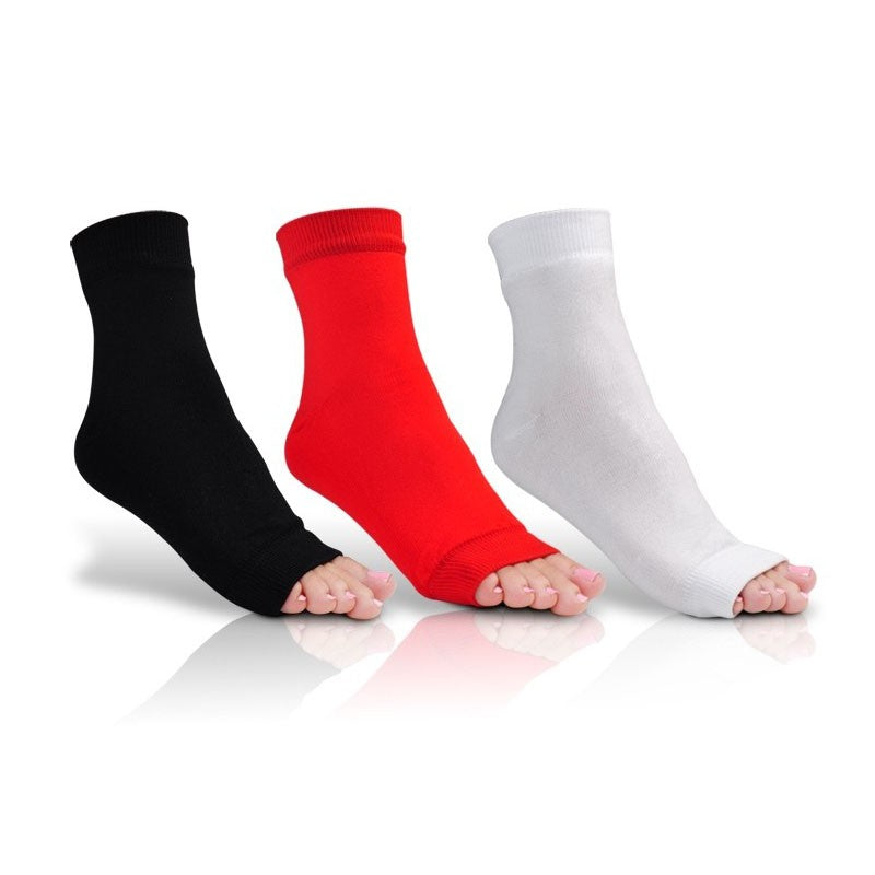 Pedicure Fancy Feet White Sock 1pr