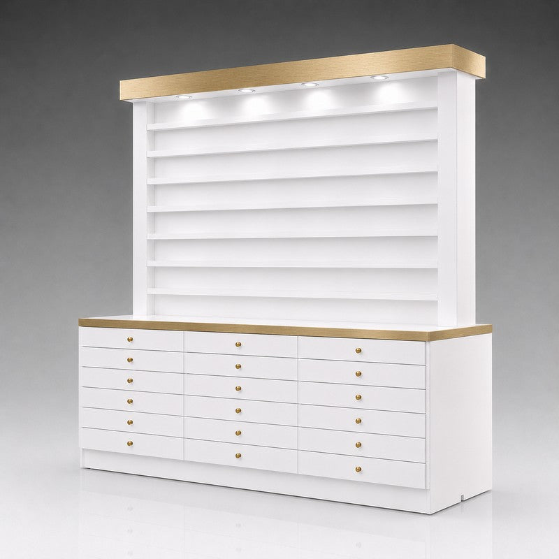 Dual Chroma Paradise Cabinet - Brushed Gold