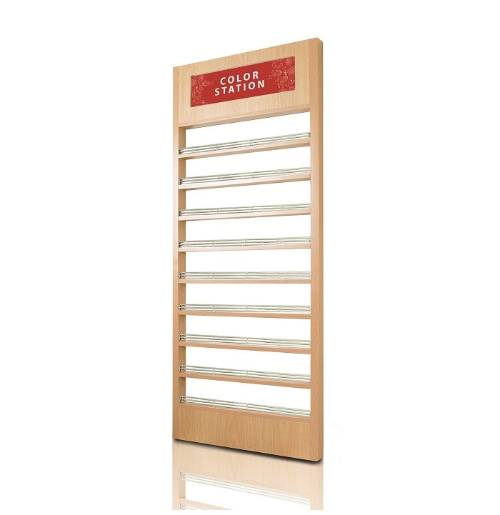 Wooden Polish Wall Rack - Oak