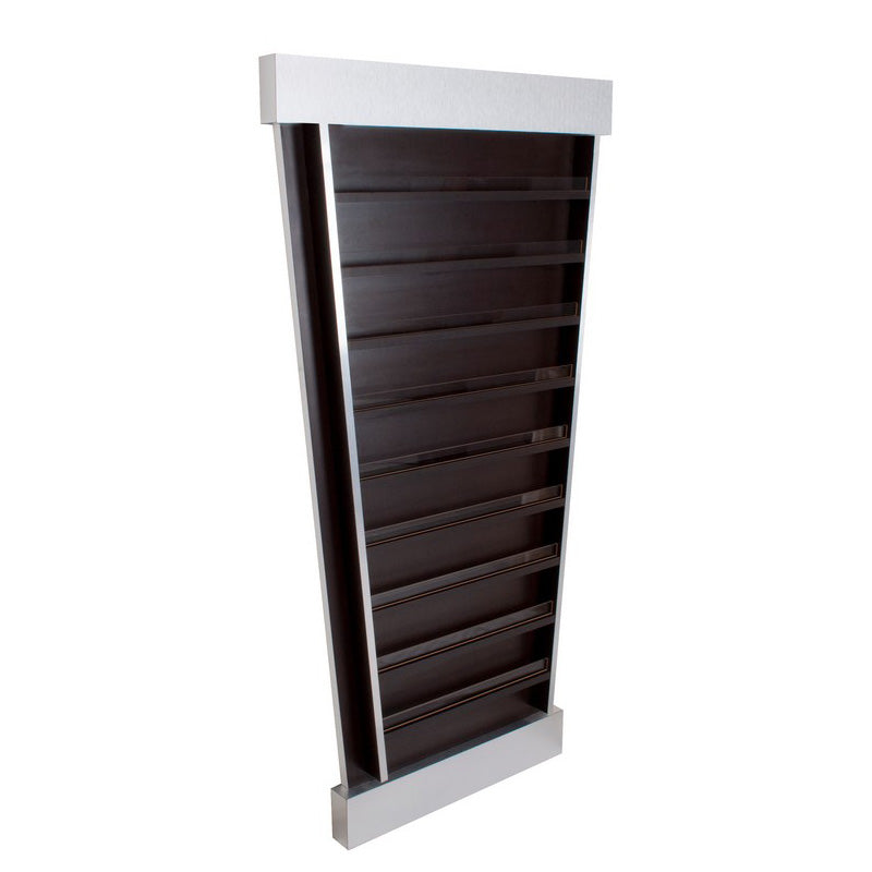 Voltron Polish Wall Rack , cafelle/Brush Aluminium