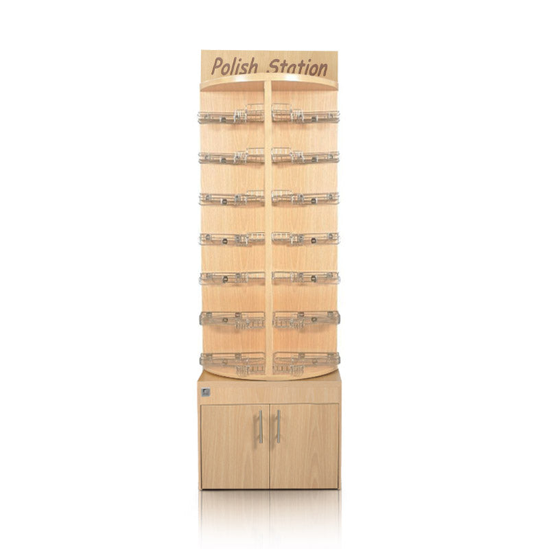 Luxury Wooden Rotary Polish & Gel Stand Rack