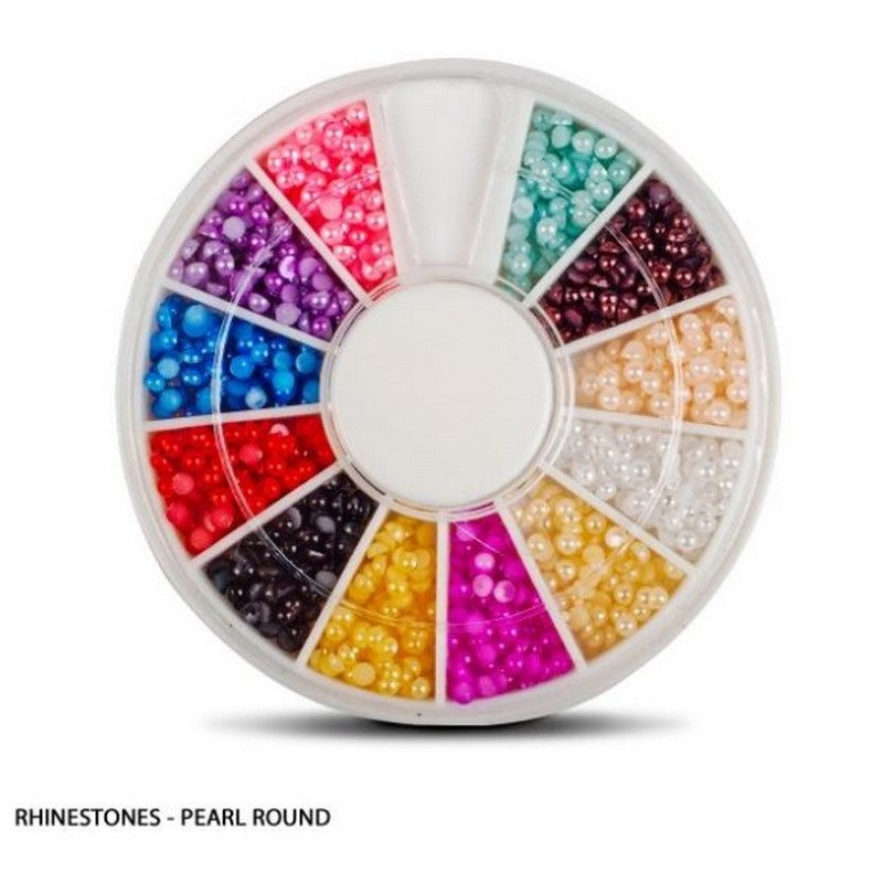 ANS Rhinestones Pearl Round 576pcs/Wheel