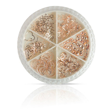 Nail Art Sequin Mixed Rose Gold Shape - # 06B