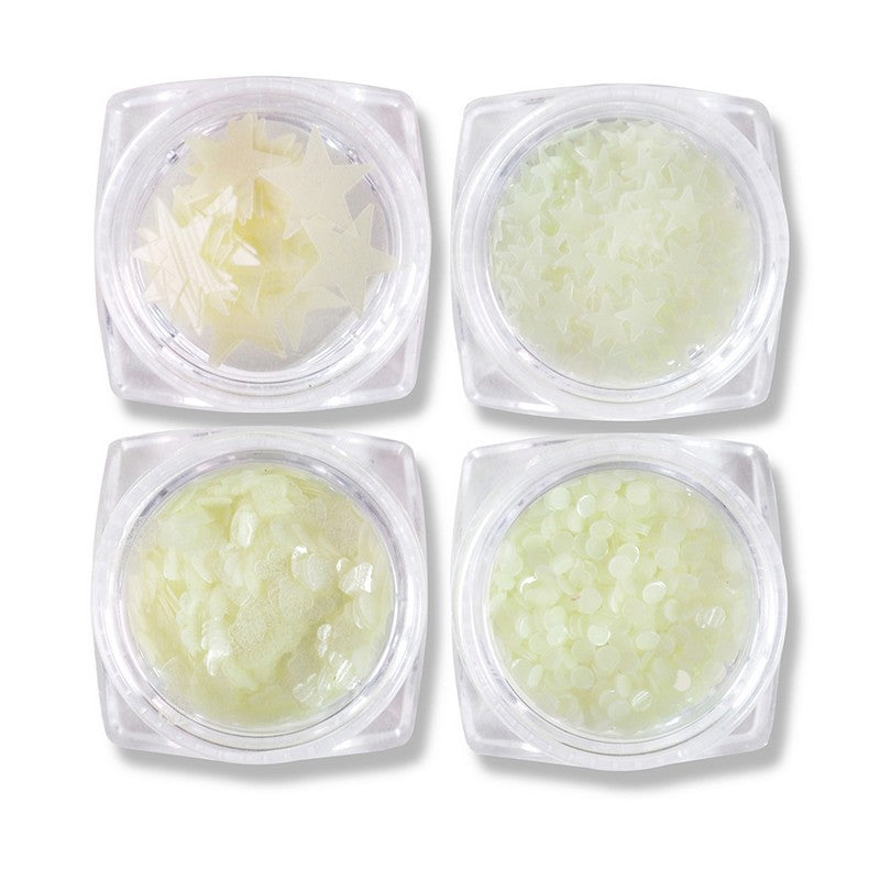 Nail Art Sequin Glow in Dark -# 083 - Set of 4