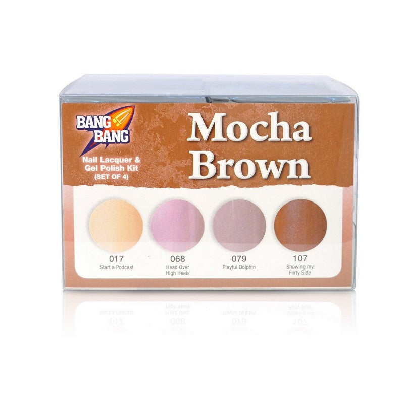 Bangbang - Mocha Brown Duo Gel & Polish Kit