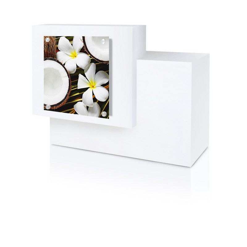 Contemporary Reception Counter - White