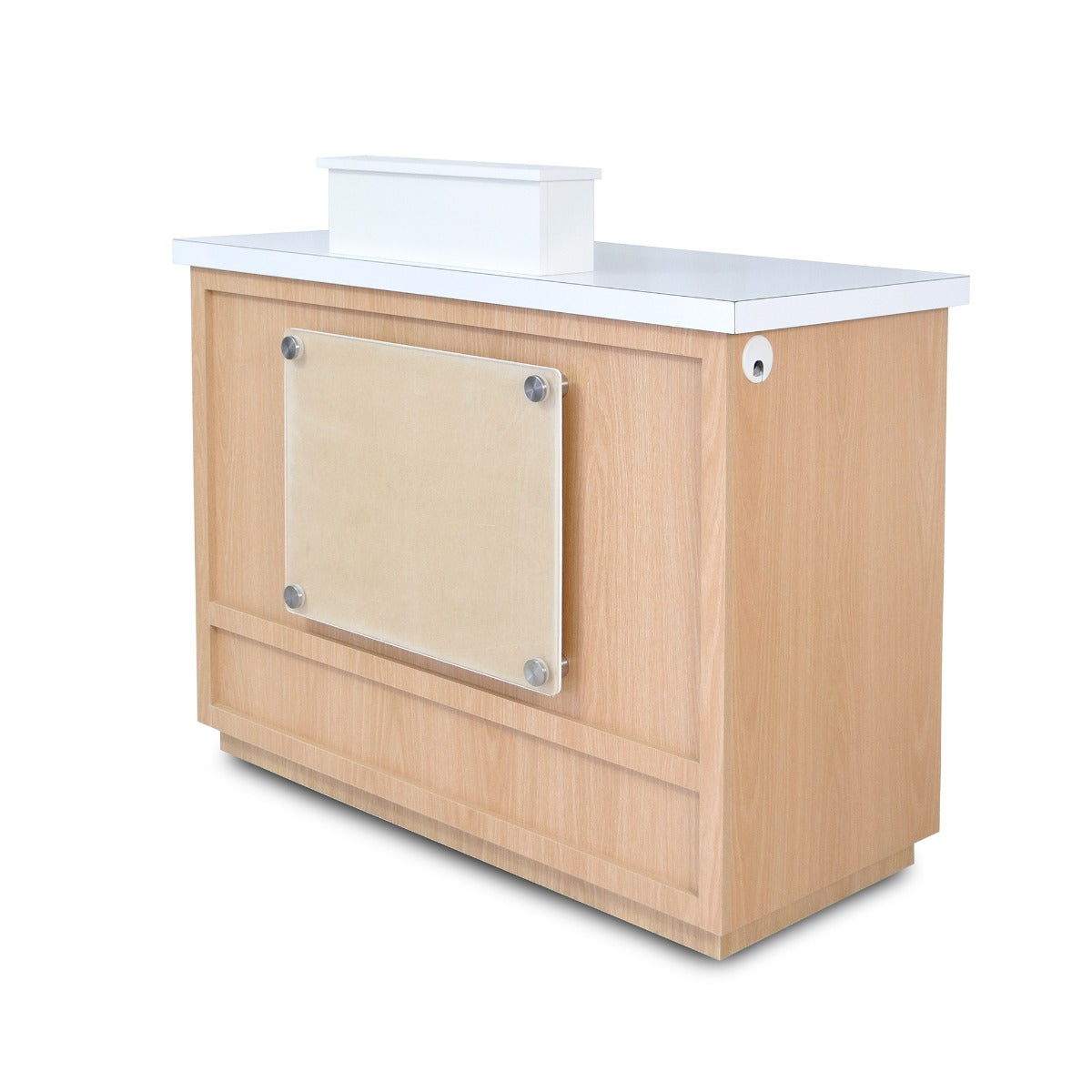 Contemporary Reception Counter with Top - Oak '24
