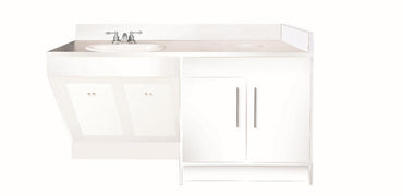 Contemporary Single Sink w/ Porcelain Vessel