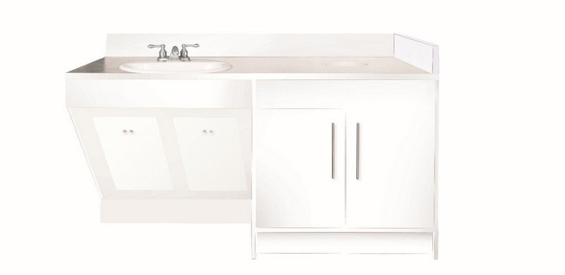 Contemporary Single Sink w/ Porcelain Vessel