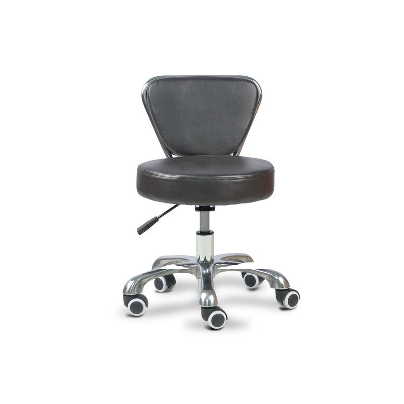 Mani-Pedi Stool Espresso w/ High Cylinder