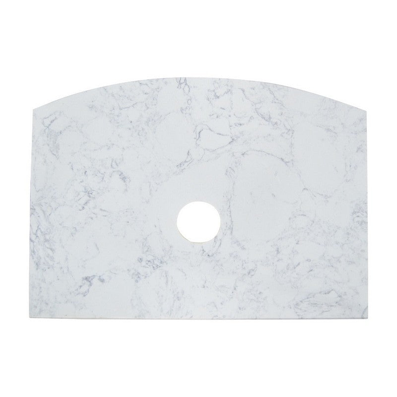 Classic White Marble w/ Hole