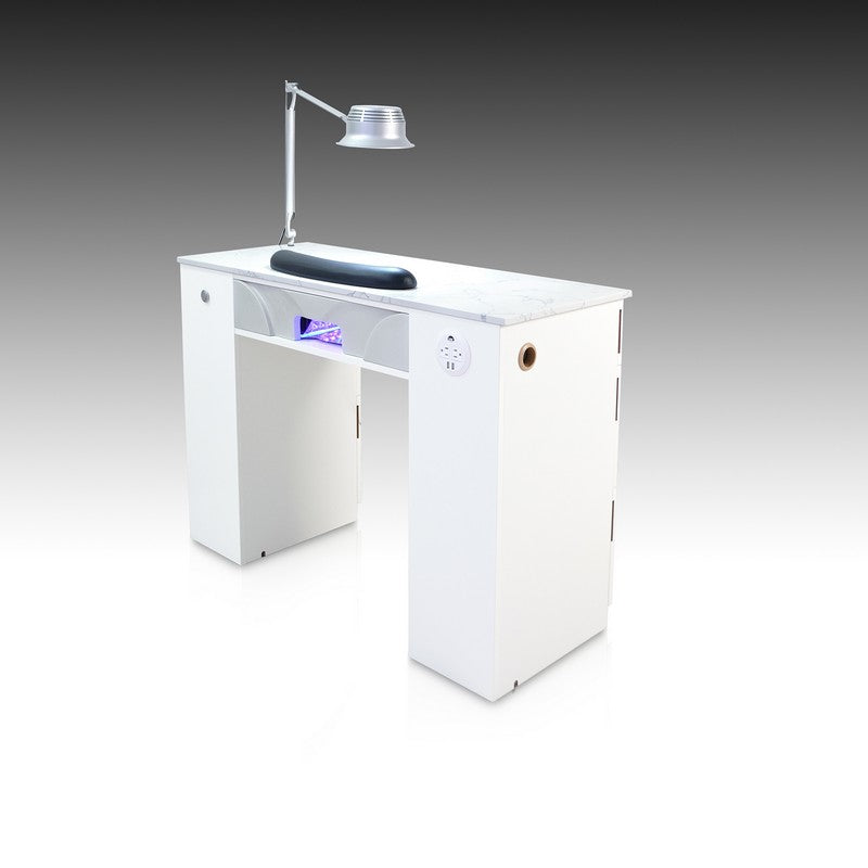 Luxus LED Table - Brushed Silver