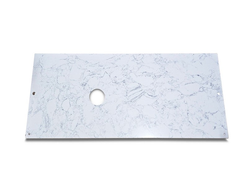 Regis Table White Marble Top w/ Hole
