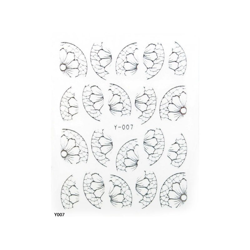 ANS Nail Tattoo Y007-SILVER