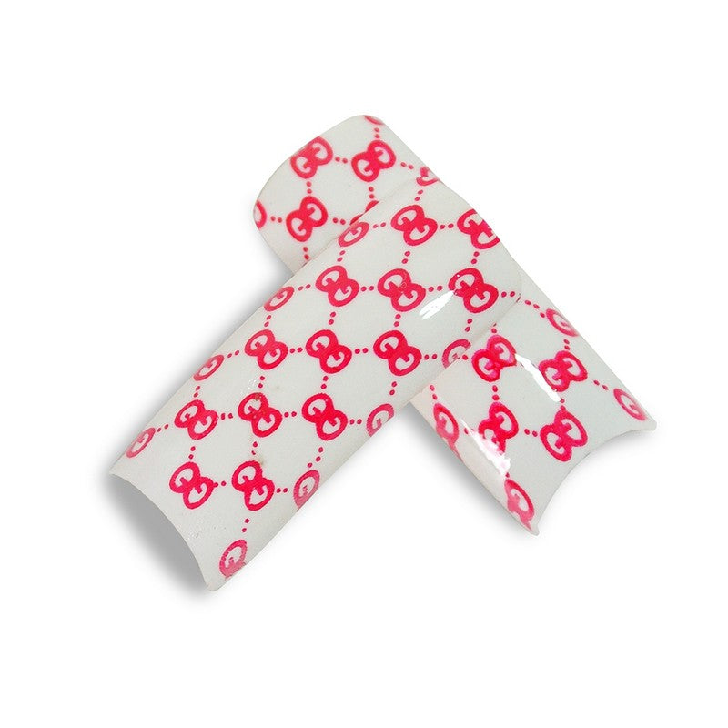 Tip Beyond Design (70pcs/bx) DYD2-4 Designer Pink & White