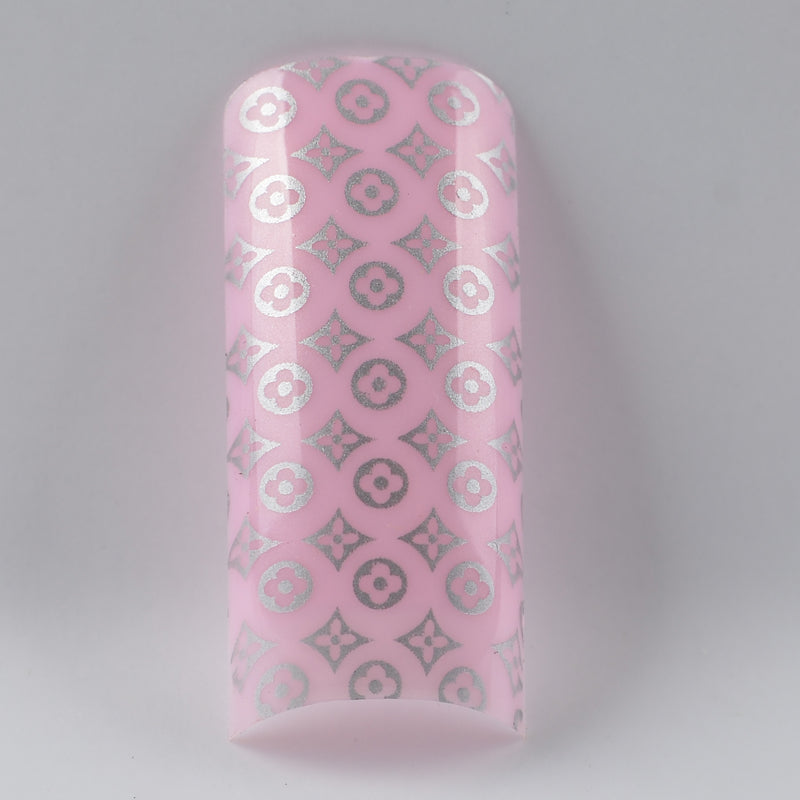 Tip Beyond Design DYD3-81 Pink & Silver Pattern