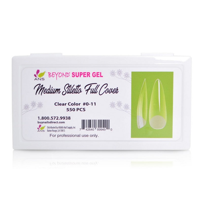 Medium Stiletto Full Cover - #00 -11 - 550pcs
