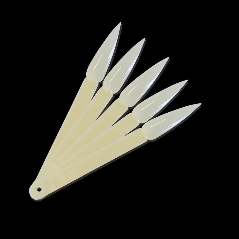 Nail Display Tip Stiletto Natural (50ct)