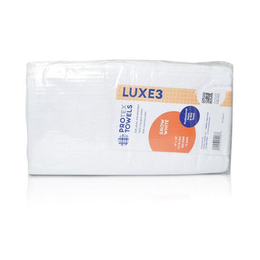 ProProTex Luxe3 Thick Towel White 16" x 29" - 12 ct