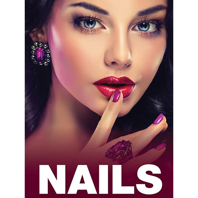 Holographic Window Decal - Nails - H-4 S