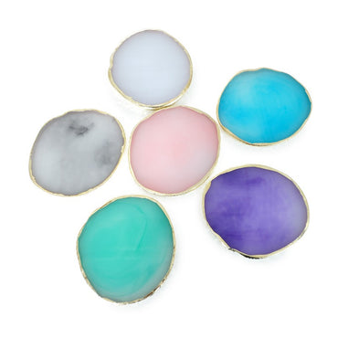 Nail Art  Resin Palette Mixing Plate -white