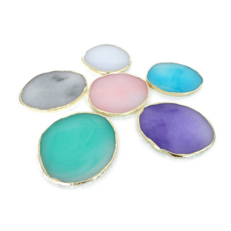 Nail Art  Resin Palette Mixing Plate - Pink
