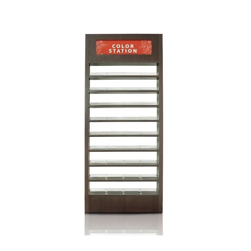 Wooden Polish Wall Rack - Mahogany