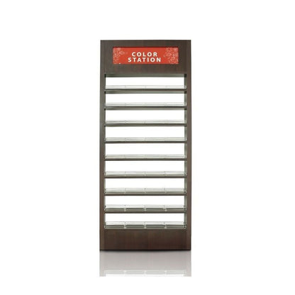 Wooden Polish Wall Rack - Mahogany